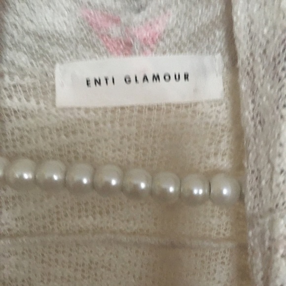 Cardigan Open Waterfall Front Knit Sweater - Picture 4 of 4